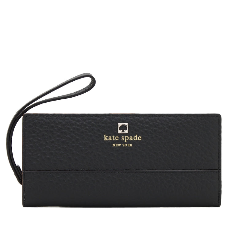 Kate Spade Southport Avenue Mandy Wallet Wristlet- Black