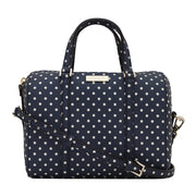 Kate Spade Grant Street Grainy Vinyl Mini Cassie Bag- French Navy-Cream