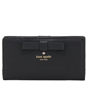 Kate Spade North Court Bow Stacy Wallet- Black