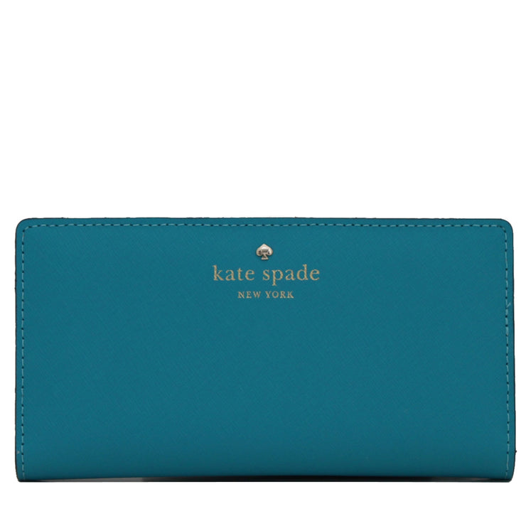 Kate Spade Mikas Pond Stacy Wallet- Neon Turquoise
