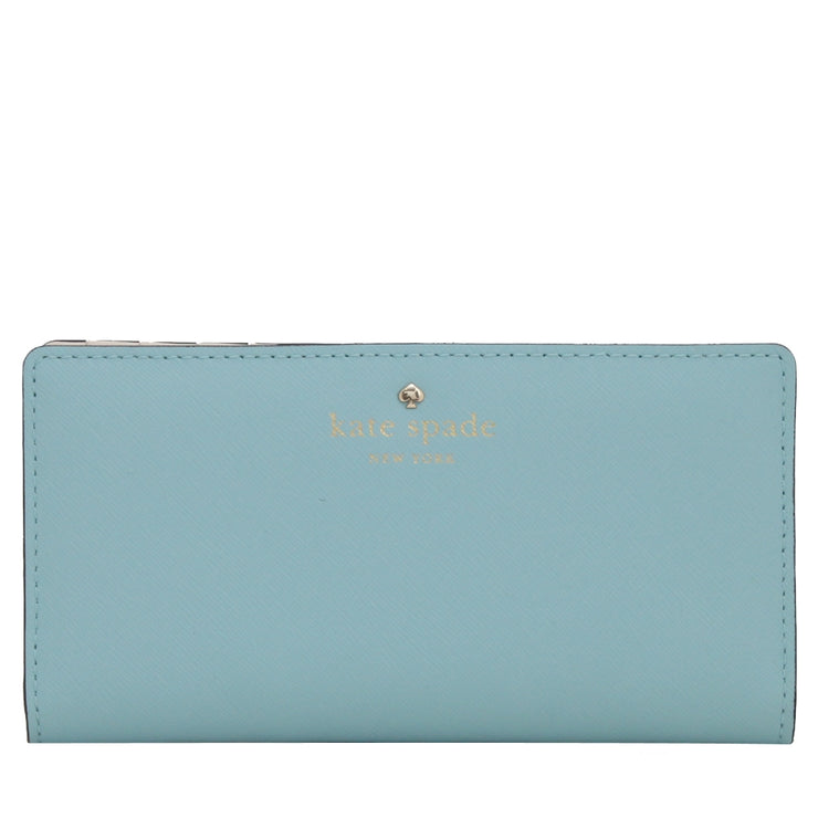 Kate Spade Mikas Pond Stacy Wallet- Blue Hydrangea