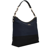 Kate Spade Fashion Nylon Colourblock Medium Serena Bag- Navy- Black