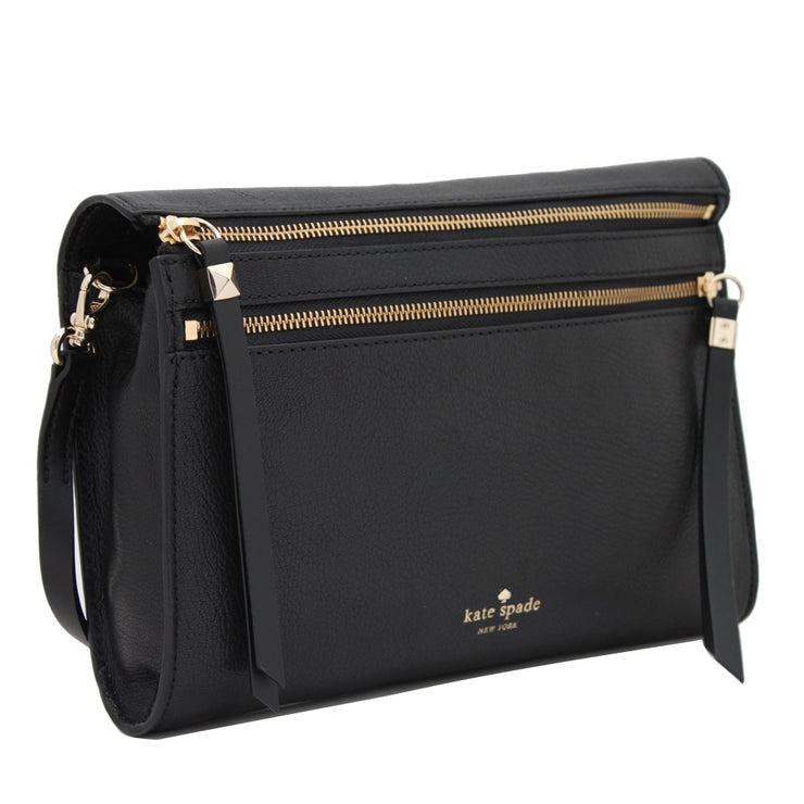 Kate Spade Social Butterfly Skyler Clutch Sling Bag- Black