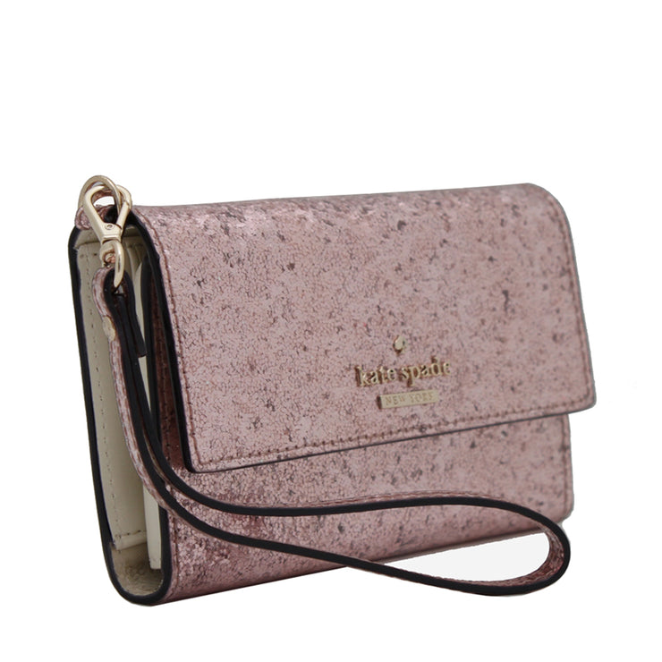 Kate Spade Glitter Bug iPhone 6 Wristlet Wallet- Rose