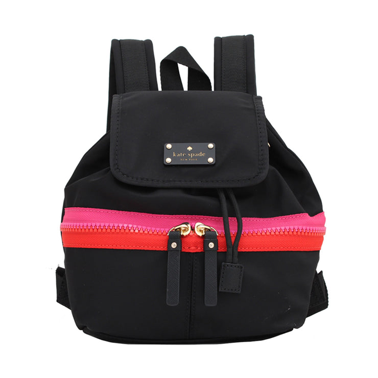 Kate Spade Clark Court Nylon Matty Back Pack Bag- Black
