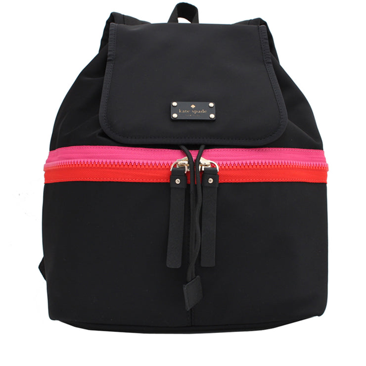 Kate Spade Clark Court Nylon Marin Back Pack Bag- Black