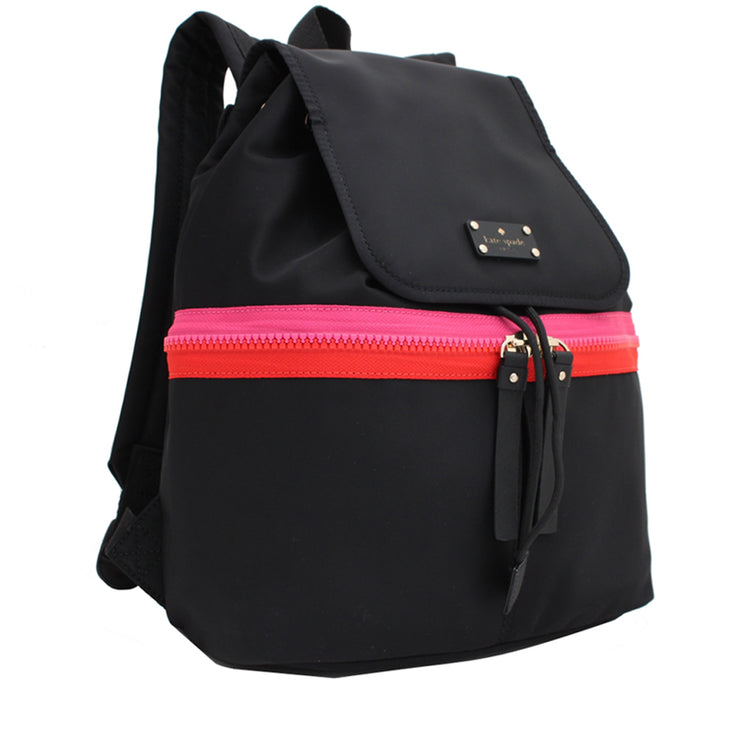 Kate Spade Clark Court Nylon Marin Back Pack Bag- Black
