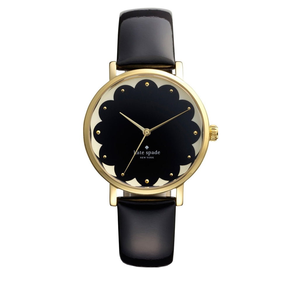 Kate Spade Watch 1YRU0227- Metro Black Leather Ladies Watch