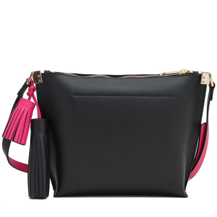 Kate Spade Foster Court Pepper Bag- Black- Sweetheart Pink