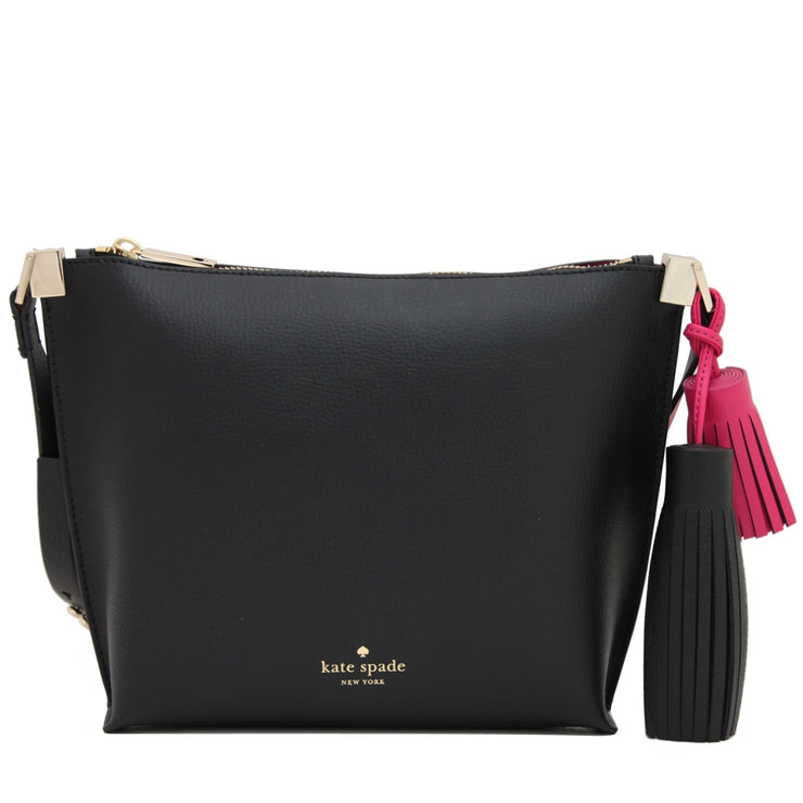 Kate Spade Foster Court Pepper Bag- Black- Sweetheart Pink