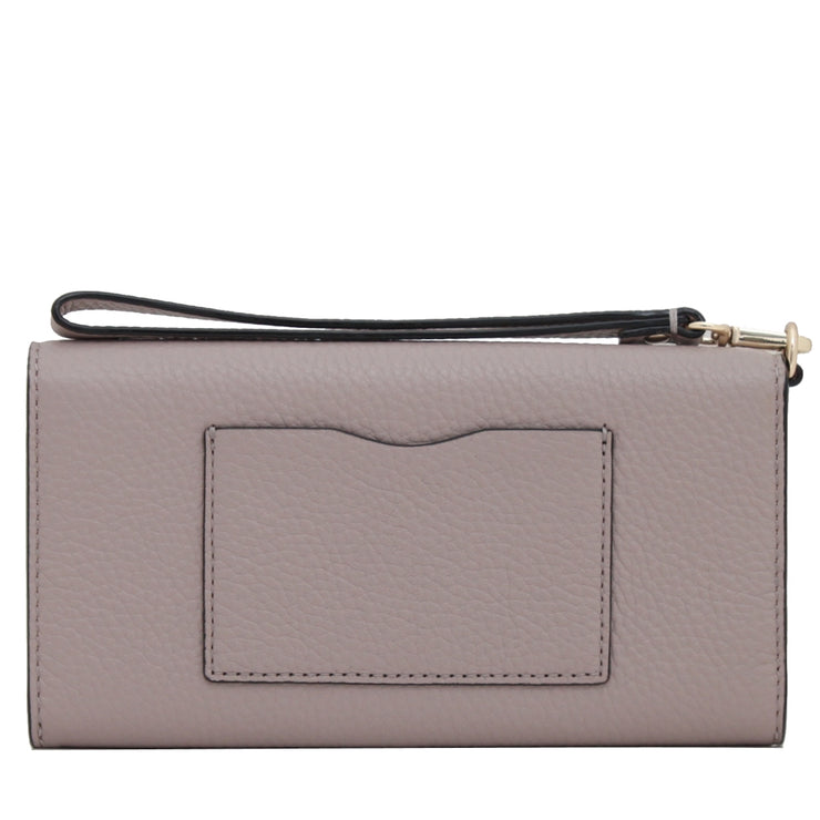 Kate Spade Spencer Court Rae Leather Wallet Wristlet- Dusty Peony