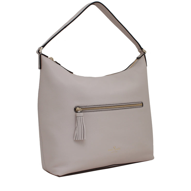 Kate Spade Spencer Court Caren Leather Hobo Bag- Pebble