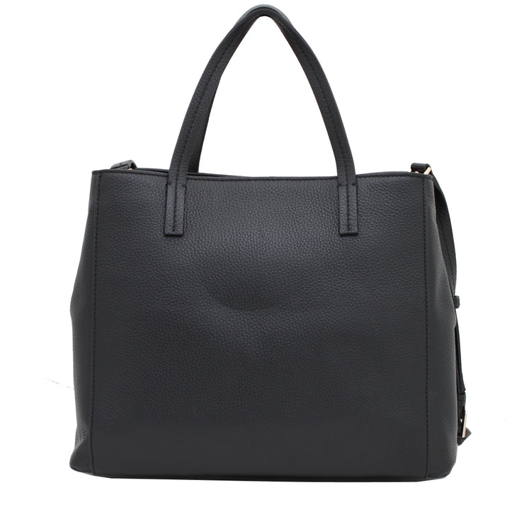 Kate Spade Spencer Court Tera Leather Satchel Bag- Black