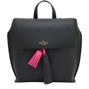 Kate Spade Foster Court Kirk Back Pack Bag- Black- Sweetheart Pink