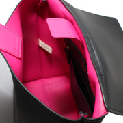 Kate Spade Foster Court Kirk Back Pack Bag- Black- Sweetheart Pink