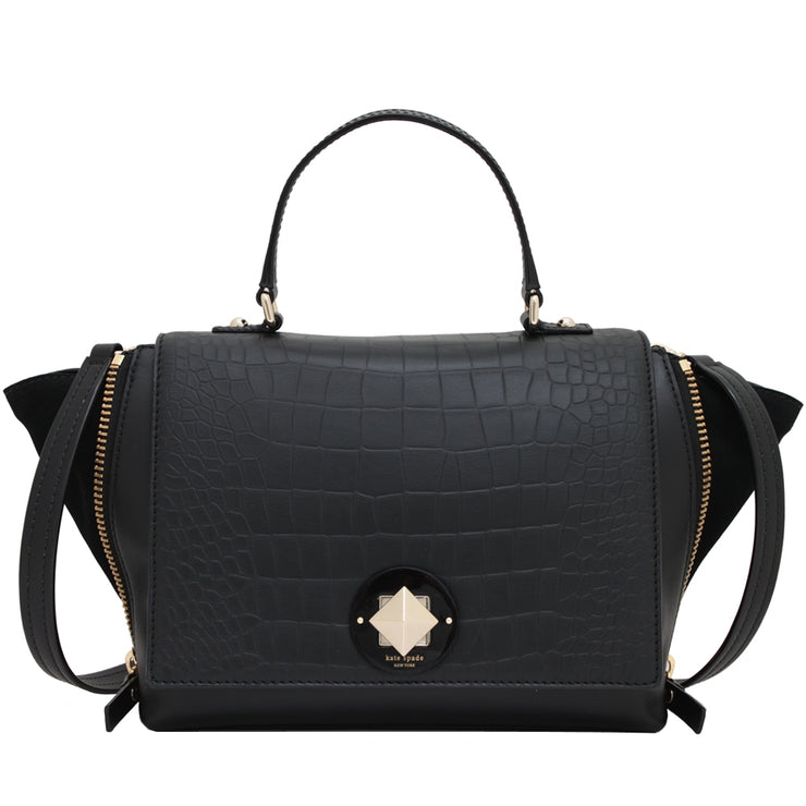 Kate Spade Varick Street Exotic Abbie Bag- Black