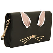 Kate Spade Hop To It Rabbit Cali Clutch- Crossbody Bag- Black