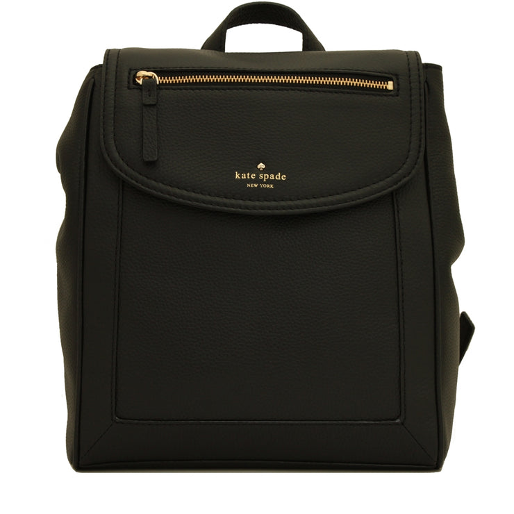 Kate Spade Brighton Park Pebble Thayer Back Pack Bag- Black