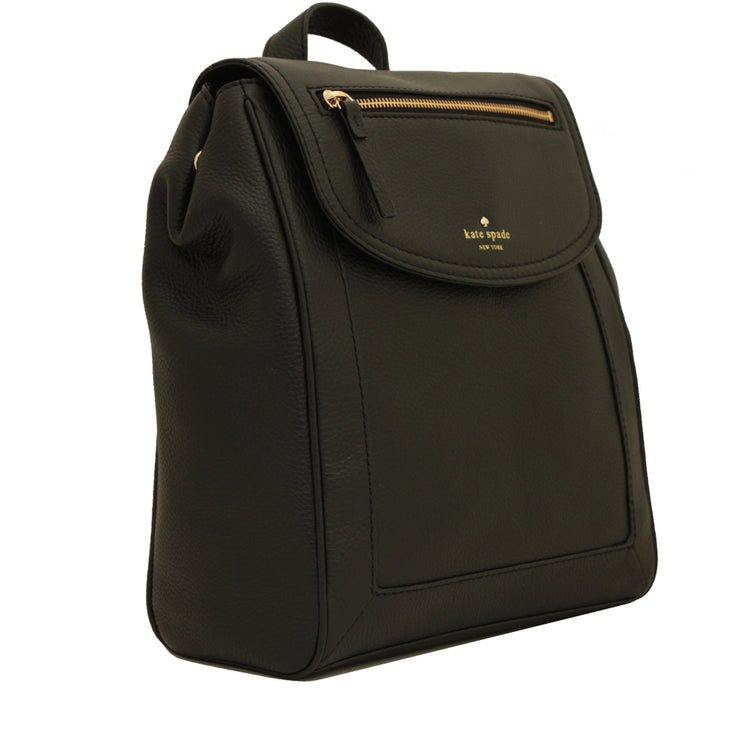 Kate Spade Brighton Park Pebble Thayer Back Pack Bag- Black