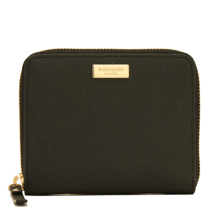 Kate Spade Laurel Way Darci Zip Around French Wallet- Black