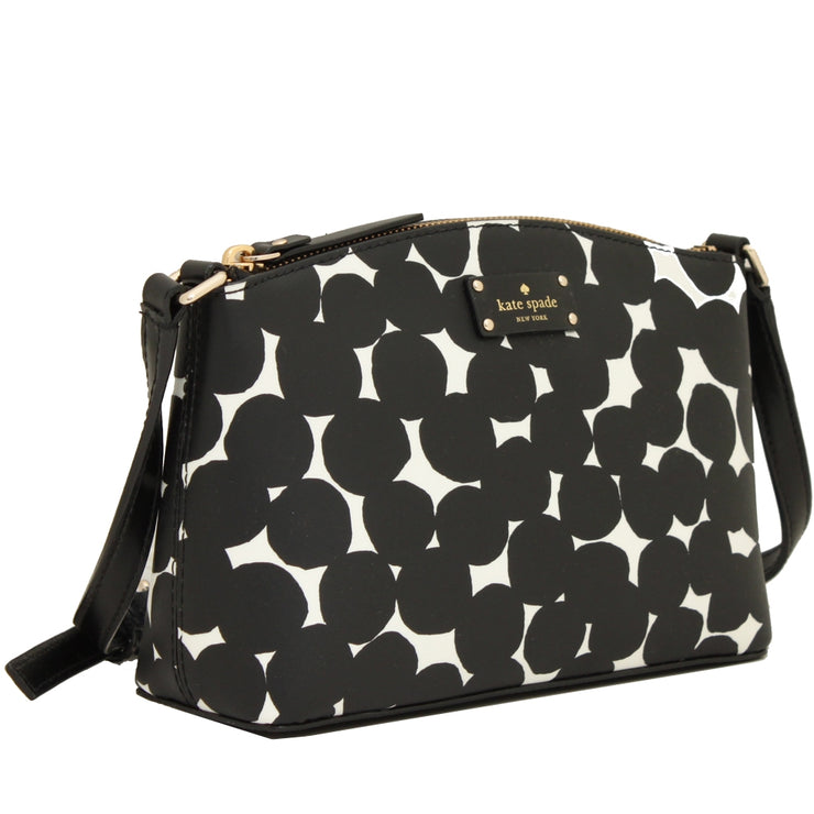 Kate Spade Grove Street Splodge Dot Millie Bag- Black- Cream