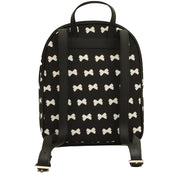 Kate Spade Wilson Road Bow Small Bradley Back Pack Bag- Black- Cream