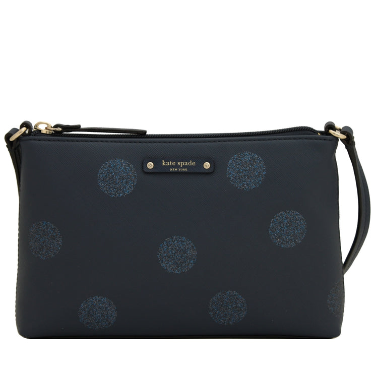 Kate Spade Haven Lane Ramey Bag- French Navy- Glitter Spots