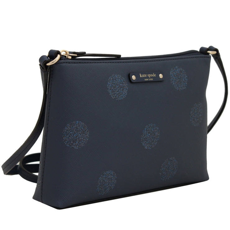 Kate Spade Haven Lane Ramey Bag- French Navy- Glitter Spots