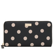 Kate Spade Shore Street Lacey Wallet- Black- Deco Beige