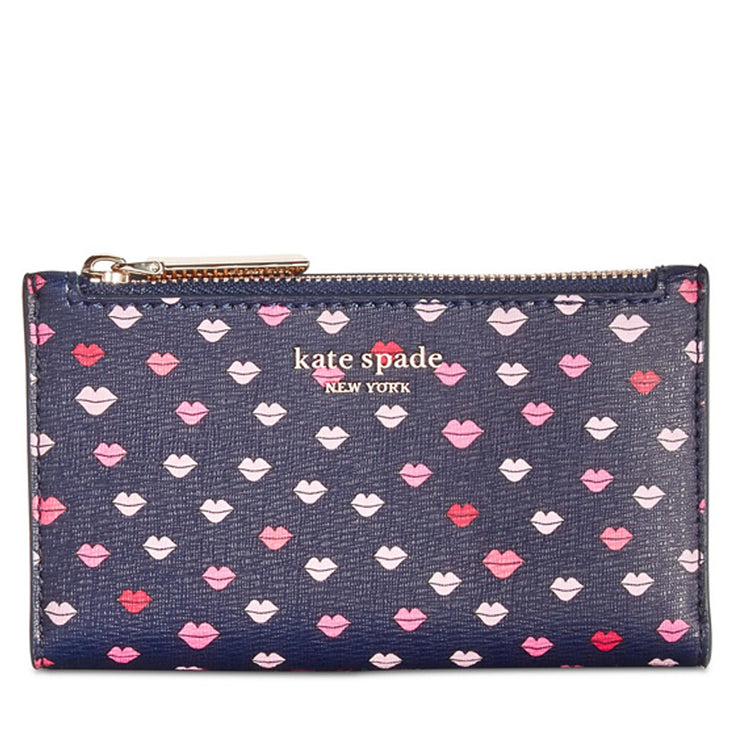 Kate Spade Sylvia Lips Small Slim Bifold Wallet – PinkOrchard.com