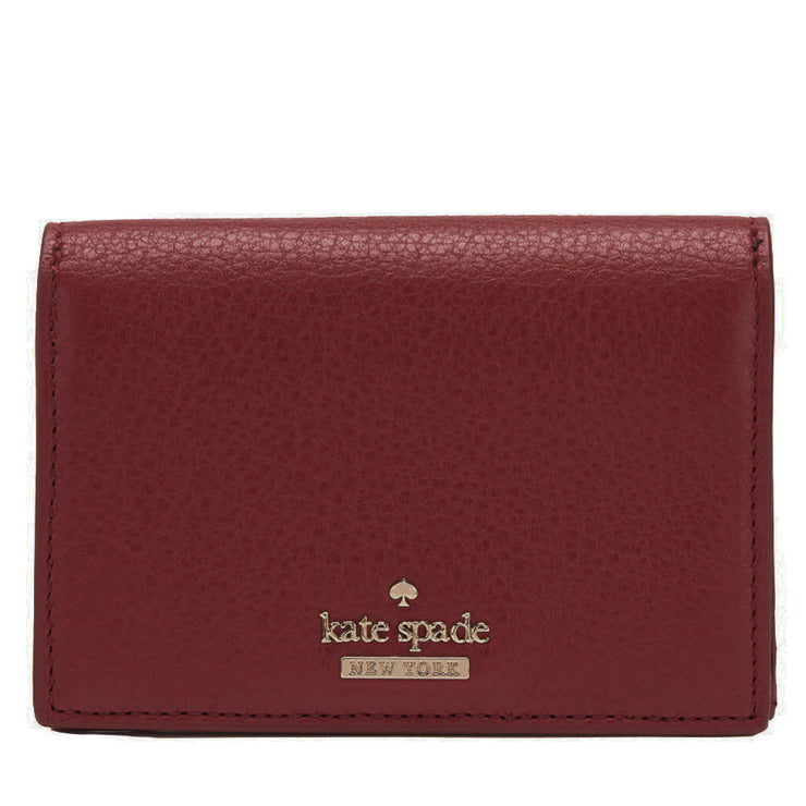 Kate Spade Blake Street Dot Gabe Coin Purse- Key- Card Holder- Heirloom Red