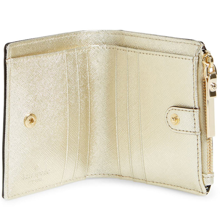 Kate Spade Cameron Street Adalyn Small Bi-fold Wallet- Gold