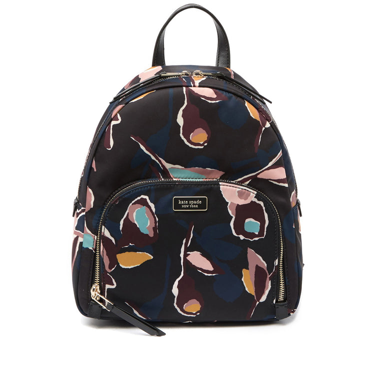 Kate Spade Dawn Paper Rose Medium Backpack Bag in Black Multi
