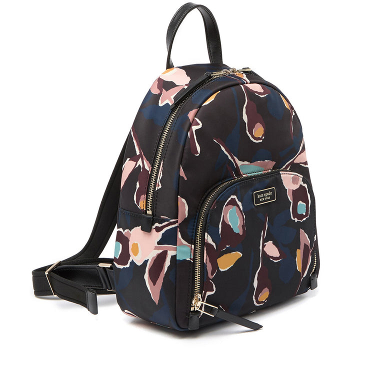 Kate Spade Dawn Paper Rose Medium Backpack Bag in Black Multi