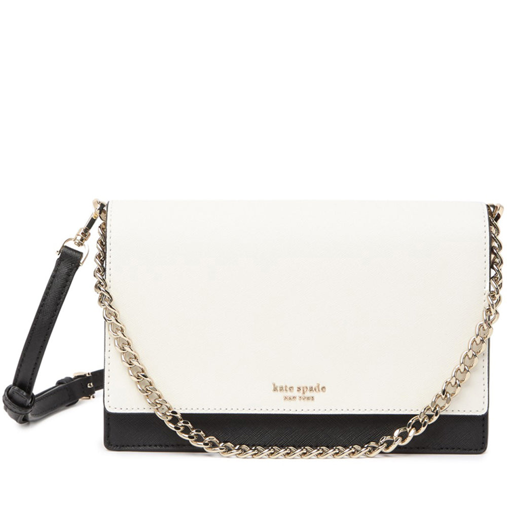 Kate Spade Cameron Convertible Crossbody Bag- Bright White/ Warm Beige/ Black