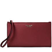 Kate Spade Sylvia Large Continental Wristlet- Cherrywood