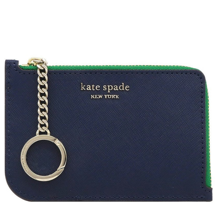 Kate Spade Cameron Medium L-Zip Cardholder- Key-Coin Purse- Blazer
