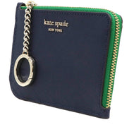 Kate Spade Cameron Medium L-Zip Cardholder- Key-Coin Purse- Blazer