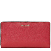 Kate Spade Cameron Large Slim Bifold Wallet- Rosso