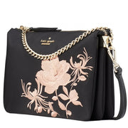 Kate Spade Dawn Place Embroidered Madelyne Bag- Black