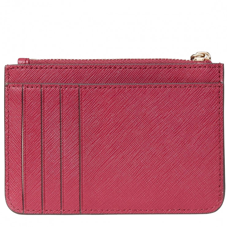 Kate Spade Laurel Way Bitsy Coin Purse/ Key/ Card Holder- Cranberry Cocktail