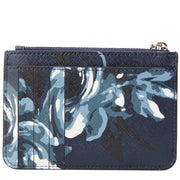 Kate Spade Laurel Way Night Rose Bitsy Coin Purse/ Key/ Card Holder-Navy Multi