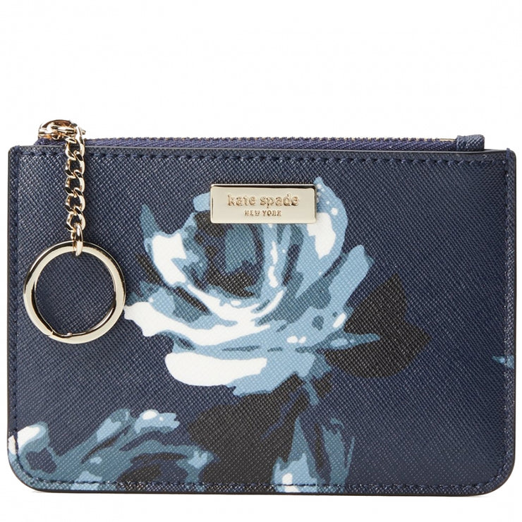 Kate Spade Laurel Way Night Rose Bitsy Coin Purse/ Key/ Card Holder