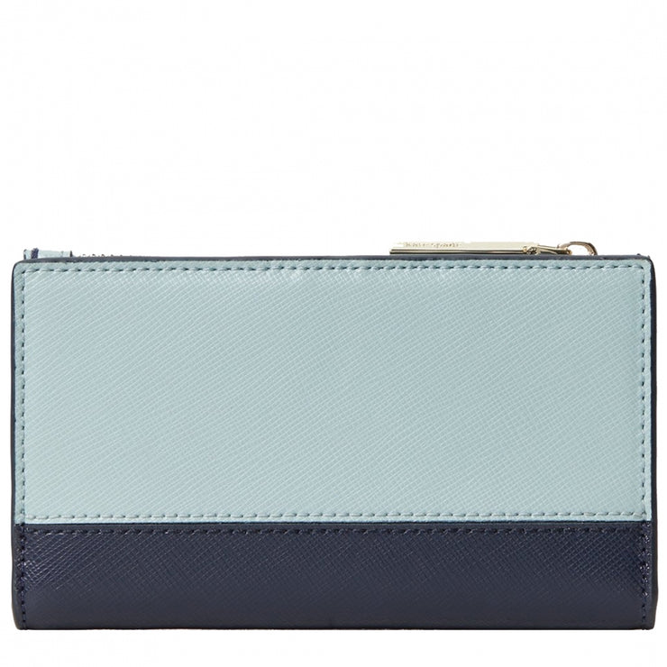 Kate Spade Spencer Small Slim Bifold Wallet- Frosted Spearmint Multi