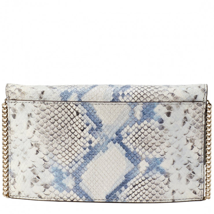 Kate Spade Hayes Street Snake-Embossed Brennan Clutch/ Shoulder/ Crossbody Bag