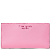 Kate Spade Cameron Monotone Large Slim Bifold Wallet- Bright Peony