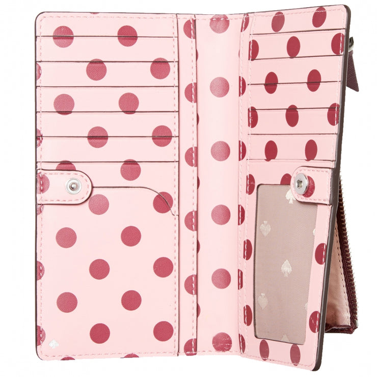 Kate Cameron Geo Birds Large Slim Bifold Wallet WLRU5852 in Multi