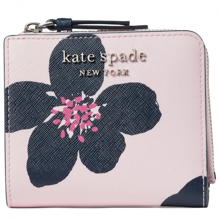 Kate Spade Cameron Grand Flora Small L-Zip Bifold Wallet
