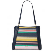 Kate Spade Jackson Boardwalk Stripe Medium Triple Compartment Shoulder Bag wkru6772