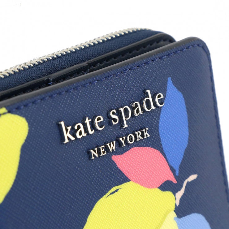 Kate Spade Cameron Lemon Zest Small L-Zip Bifold Wallet